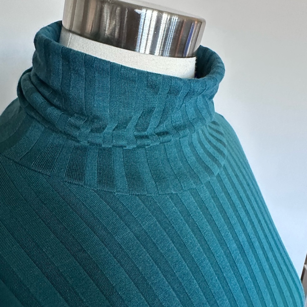 Banana Republic Ribbed Turtleneck Layering Hunter Green 90's Girl XL - Picture 5 of 10